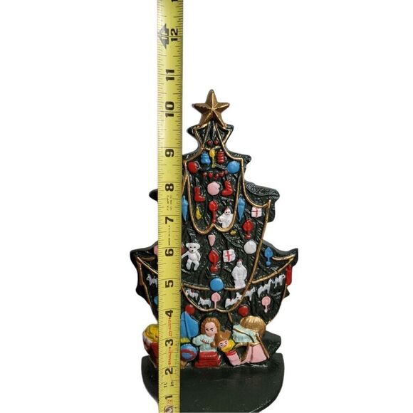 Doorstop Christmas Tree Cast Iron Large Holiday Decoration A5 - Picture 4 of 5